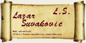 Lazar Šuvaković vizit kartica